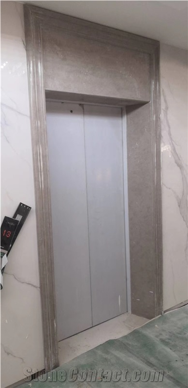 New Designs Of Engineered Marble Grey Wall Window