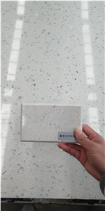 White Terrazo Inorganic Stone Big Slab For Projects