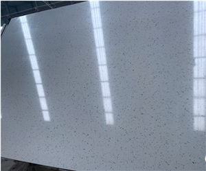 White Terrazo Inorganic Stone Big Slab For Projects