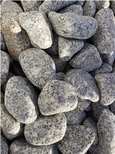 White Tiger Granite Grey Pebbles