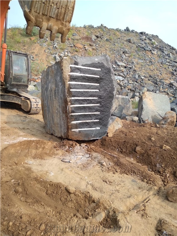 Jet Black Granite Quarry