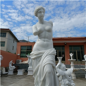 Sichuan White Marble Venus Sculpture Garden Statues