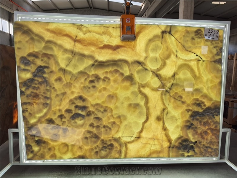 Honey Onyx Cross Cut Slabs
