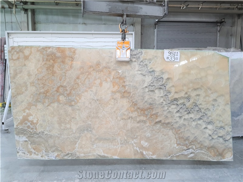 Honey Onyx Cross Cut Slabs