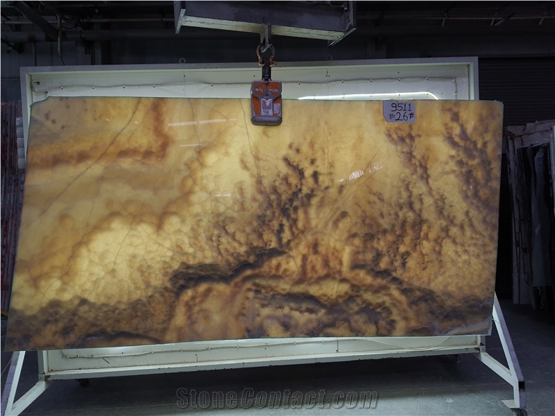 Honey Onyx Cross Cut Slabs