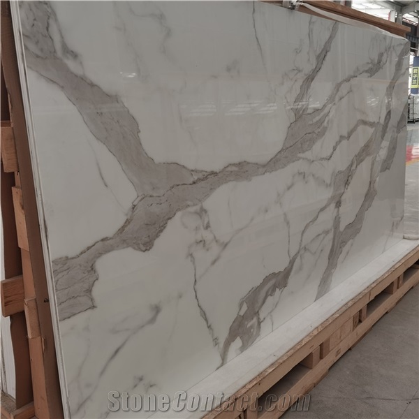 Artificial Calacatta Gold Marble Porcelain Slab 