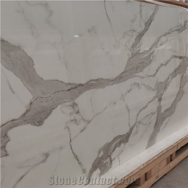 Artificial Calacatta Gold Marble Porcelain Slab 