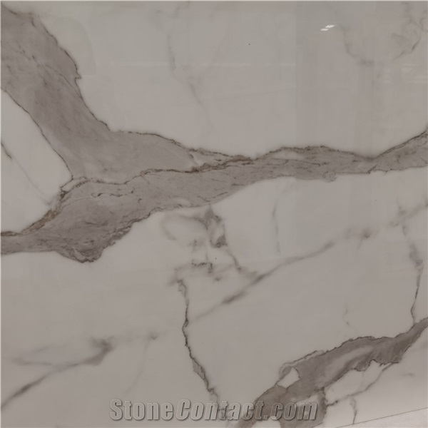 Artificial Calacatta Gold Marble Porcelain Slab 