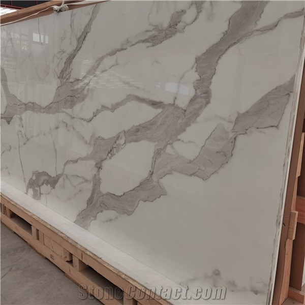 Artificial Calacatta Gold Marble Porcelain Slab 