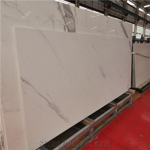 Porcelain Slab Artificial Calacatta Slab Tiles Decoration