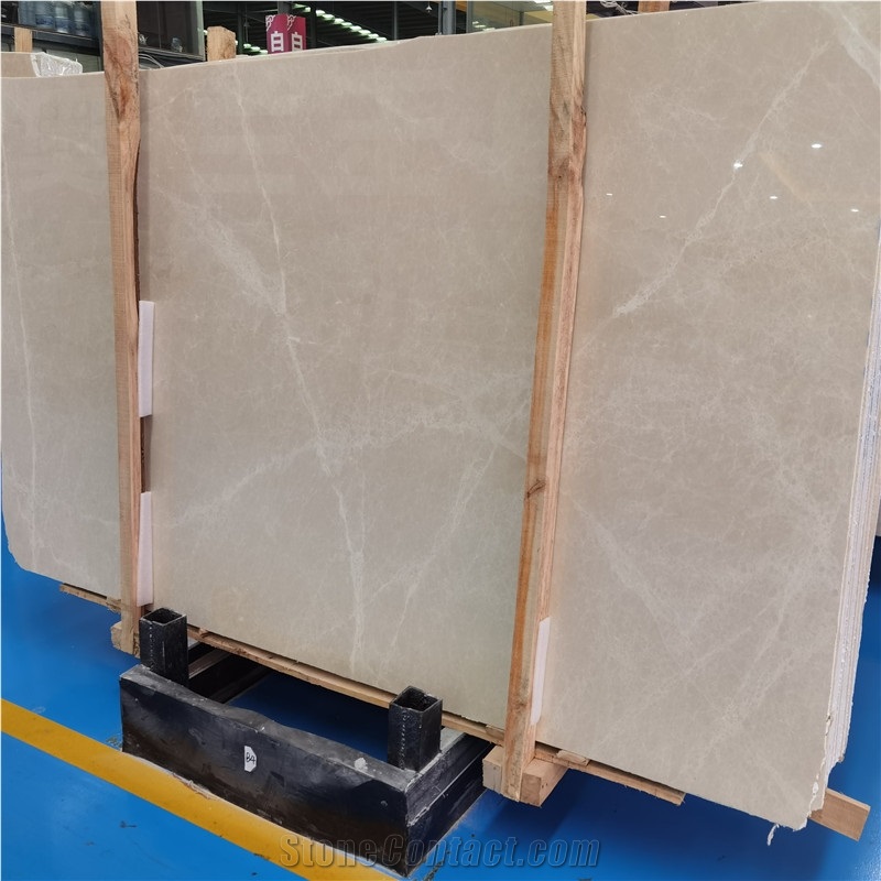 Aran White Beige Marble Slab Classic European Style