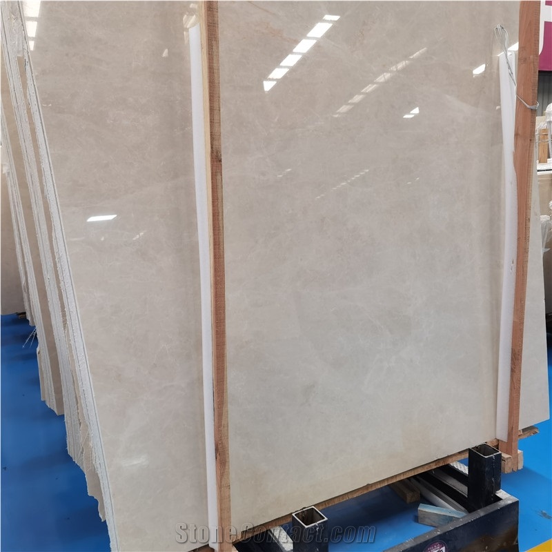 Aran White Beige Marble Slab Classic European Style