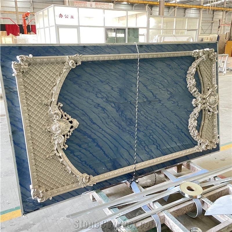 Azul Macaubas Quartzite Aluminium Composite Marble 3D Tiles
