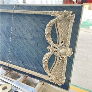 Cnc Carving Wall Tiles Ultraman Beige Marble 