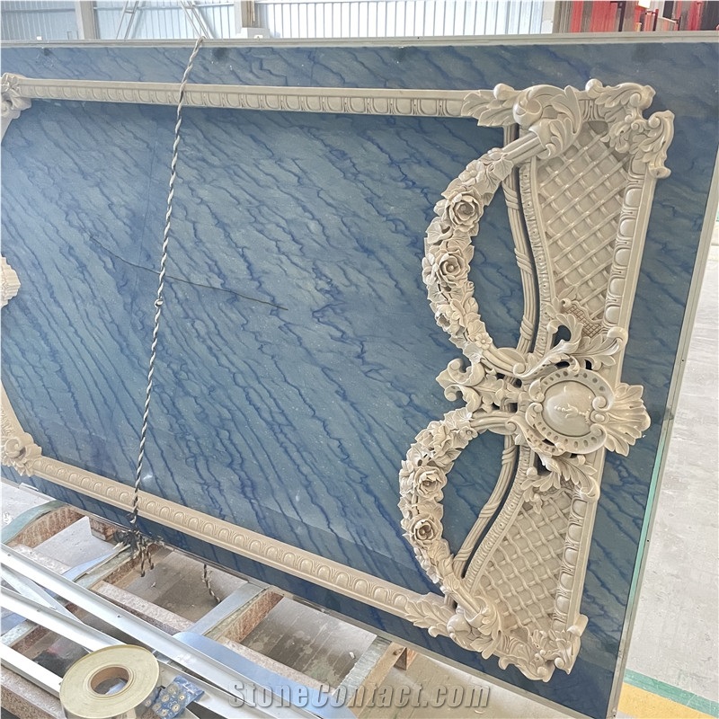 Cnc Carving Wall Tiles Ultraman Beige Marble 
