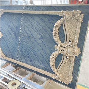 Cnc Carving Wall Tiles Ultraman Beige Marble 