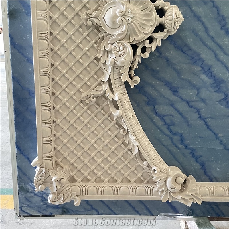 Cnc Carving Wall Tiles Ultraman Beige Marble 