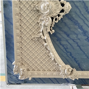 Cnc Carving Wall Tiles Ultraman Beige Marble 