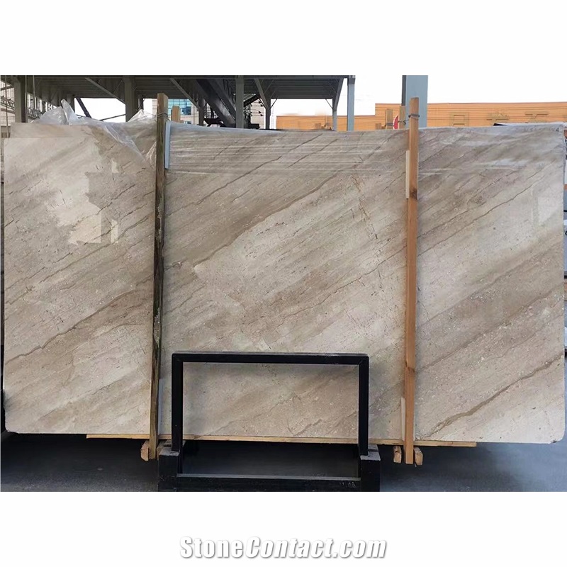 Diano Royal Cream Beige Marble Slab For Home Deco
