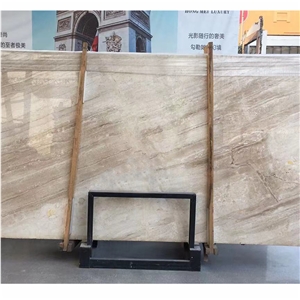 Diano Royal Cream Beige Marble Slab For Home Deco