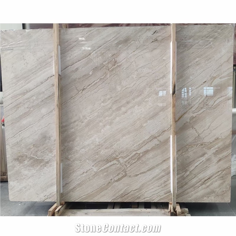 Diano Royal Cream Beige Marble Slab For Home Deco