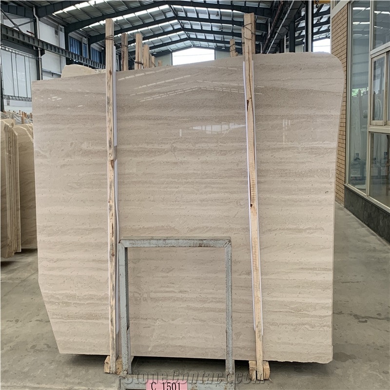  Serpeggiante France Moca Cream Wood Marble Slab