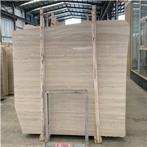  Serpeggiante France Moca Cream Wood Marble Slab