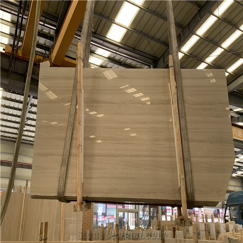  Serpeggiante France Moca Cream Wood Marble Slab