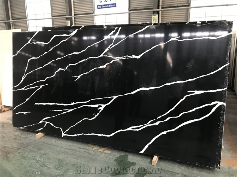 Artificial Black Calacatta Quartz
