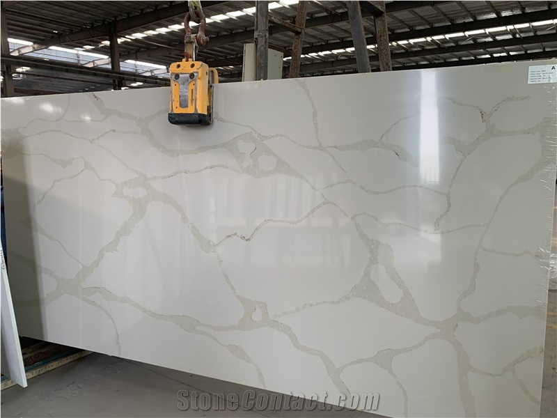 Artificial Calacatta Golden Quartz Slabs