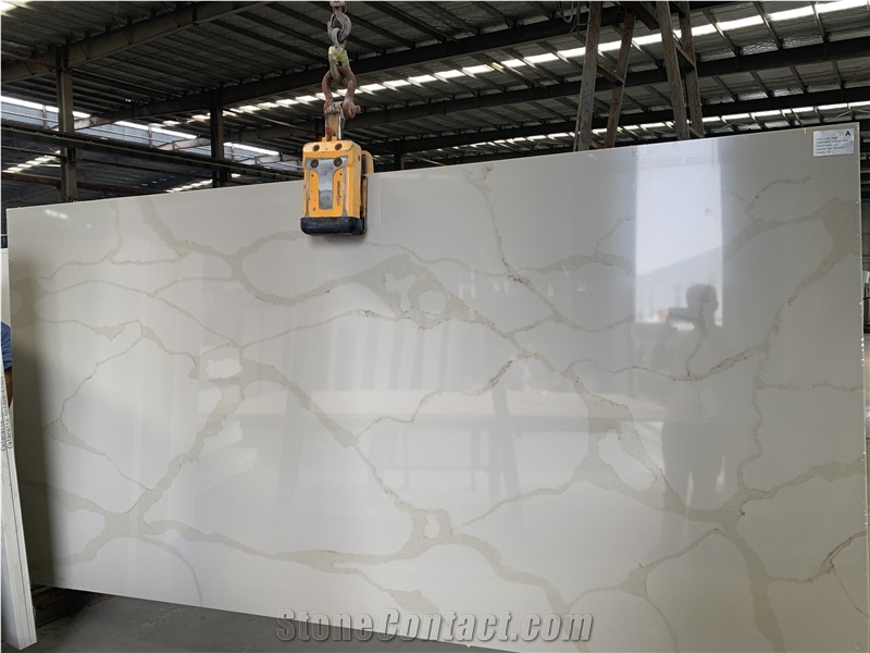 Artificial Calacatta Golden Quartz Slabs