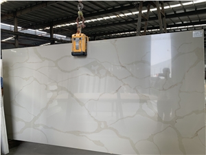 Artificial Calacatta Golden Quartz Slabs