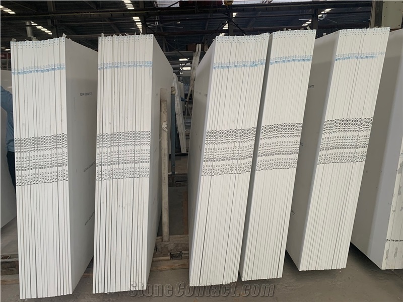 Artificial Pure White Quartz Slab