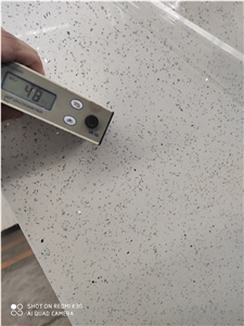 Artificial Quartz Slab Sparkle White Stone