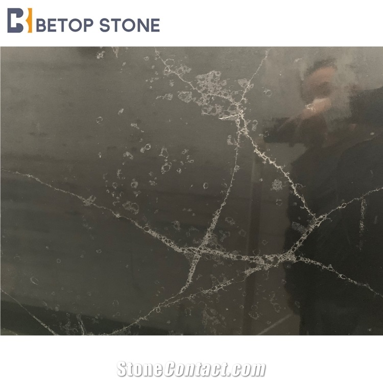Black Artificial Quartz Carrara