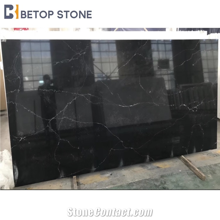 Black Artificial Quartz Carrara