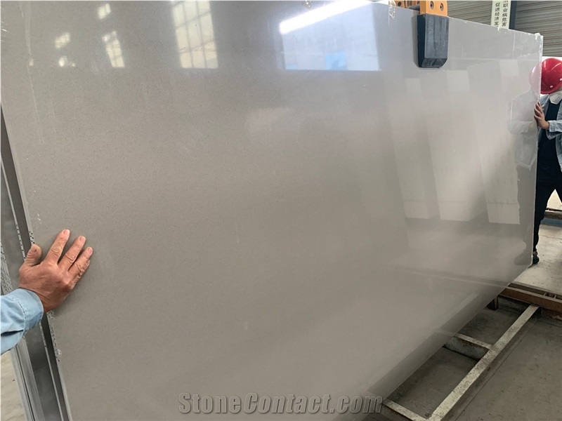 Grey Color Quartz Slabs Marble Looks