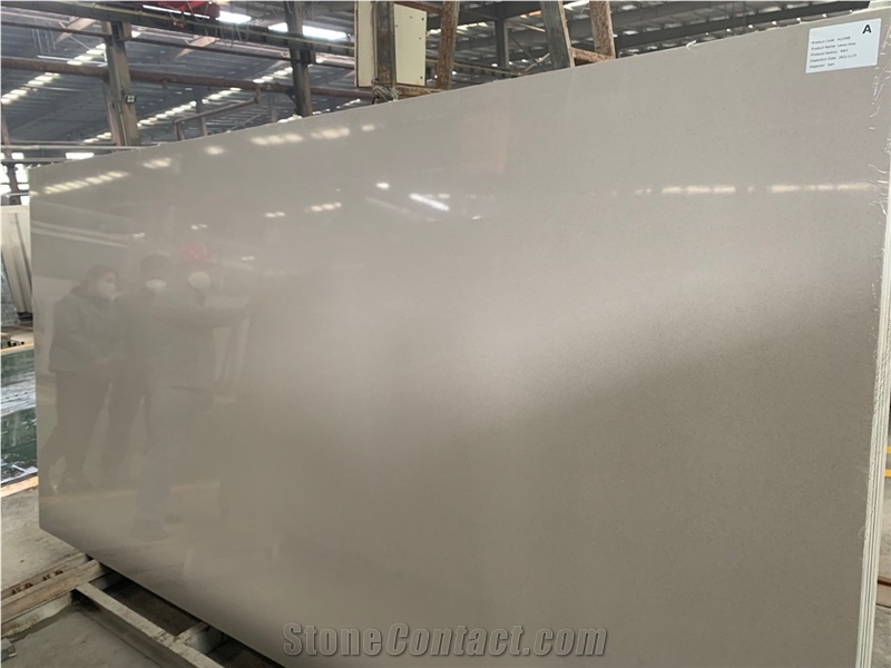 Grey Color Quartz Slabs Marble Looks