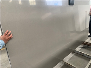 Grey Color Quartz Slabs Marble Looks