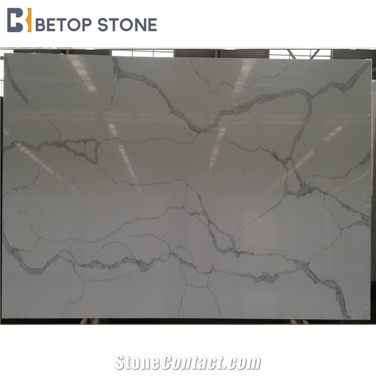 Hot Sale Calacatta Classic  A1801L Quartz Slab&Tiles