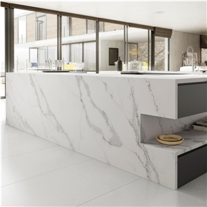 Hot Sale Calacatta Classic  A1801L Quartz Slab&Tiles