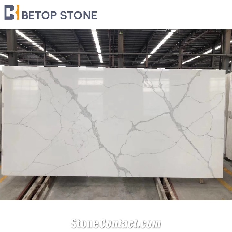 Hot Sale Calacatta Line Marble Vein Quartz Stone Slabs&Tiles