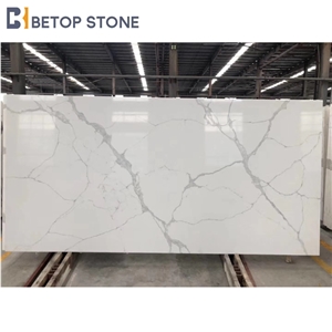 Hot Sale Calacatta Line Marble Vein Quartz Stone Slabs&Tiles