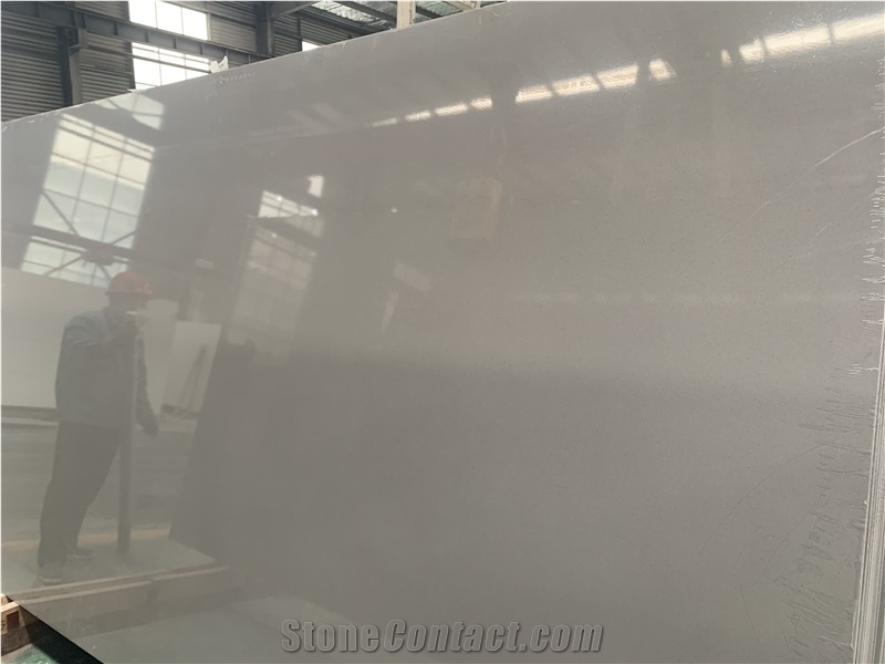 Light Grey  Quartz Slabs Engineered Stone Slabs