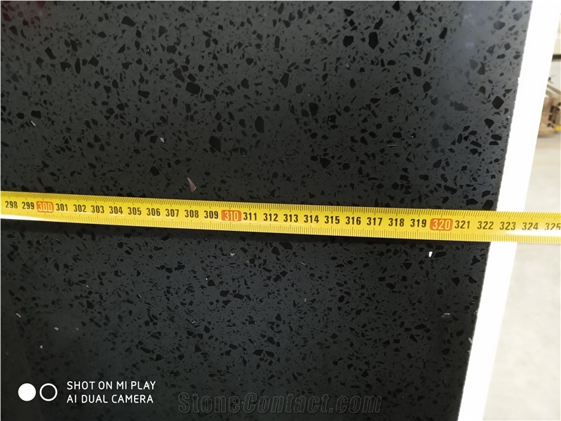 Star Black Artificial Quartz Slab