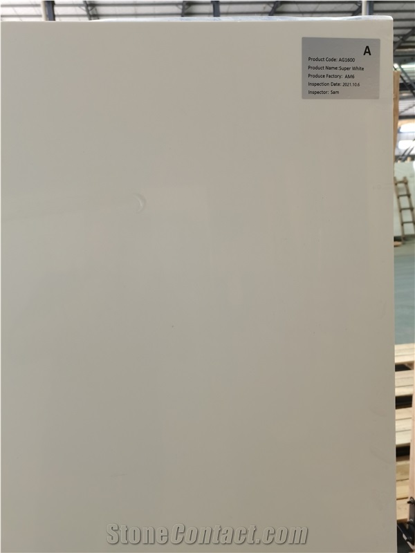 Super White Quartz Slabs Engineer Stones