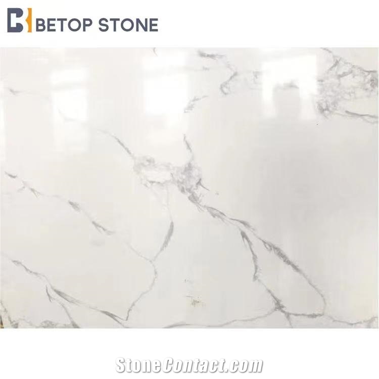 White Artificial Quartz Calacatta Nuvo