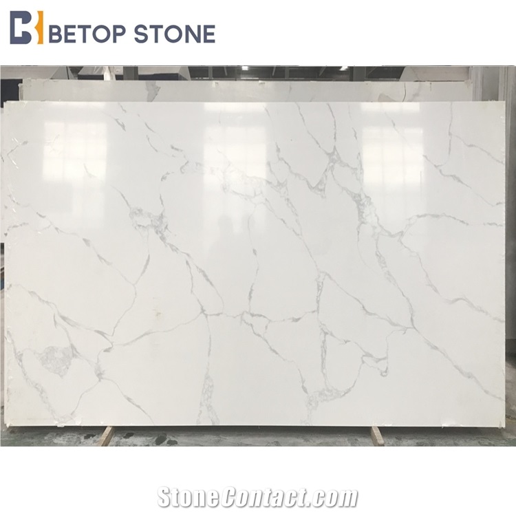 White Artificial Quartz Calacatta Nuvo