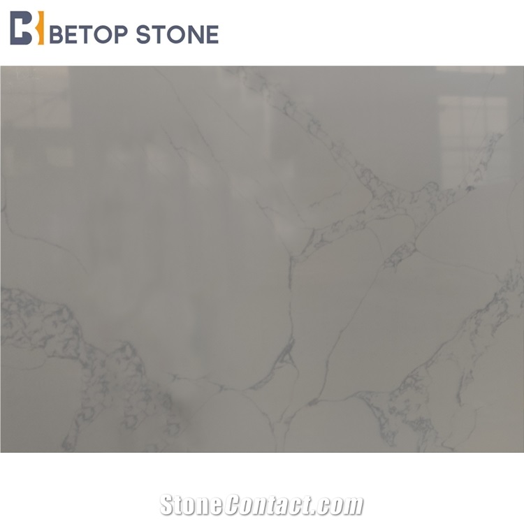 White Calacatta Quartz Luxury Nuvo  