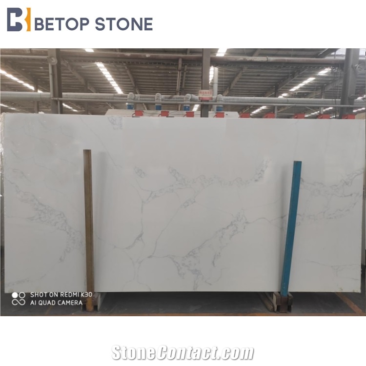 White Calacatta Quartz Luxury Nuvo  